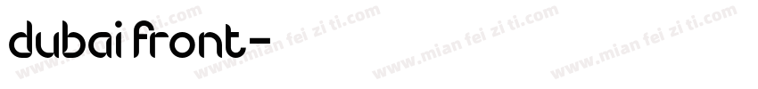 dubai front字体转换